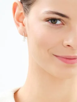 Złote kolczyki z cyrkoniami