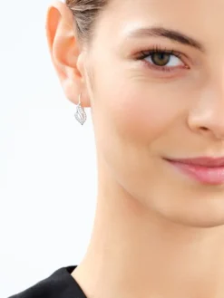 Złote kolczyki z cyrkoniami