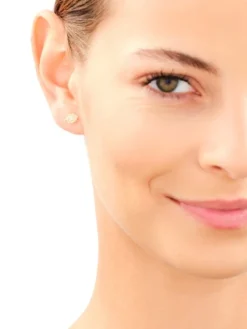 Złote kolczyki z cyrkoniami