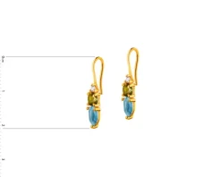 Złote kolczyki z cyrkoniami