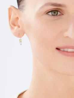 Złote kolczyki z cyrkoniami