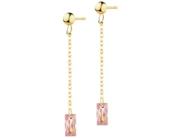 Złote kolczyki z cyrkoniami