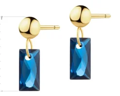 Złote kolczyki z cyrkoniami