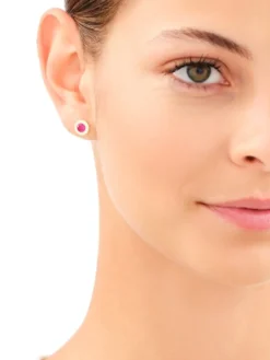 Złote kolczyki z cyrkoniami