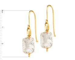 Złote kolczyki z cyrkoniami