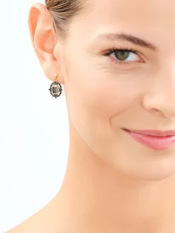 Złote kolczyki z cyrkoniami