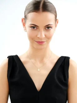 Złote kolczyki z cyrkoniami