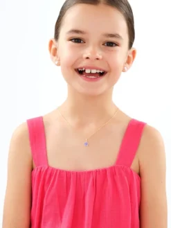 Złote kolczyki z emalią - gwiazdy