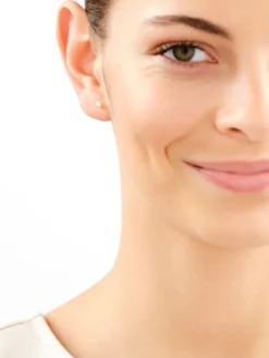 Złote kolczyki z perłami