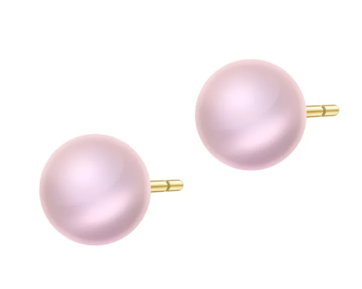 Złote kolczyki z perłami