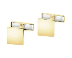 Złote spinki do mankietów