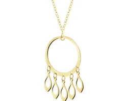 Złoty naszyjnik - łapacz snów