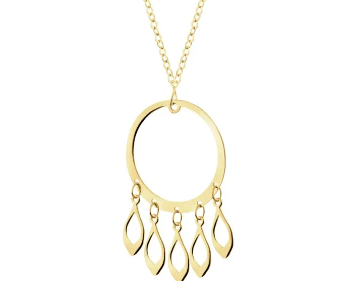 Złoty naszyjnik - łapacz snów