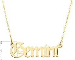 Złoty naszyjnik - Bliźnięta