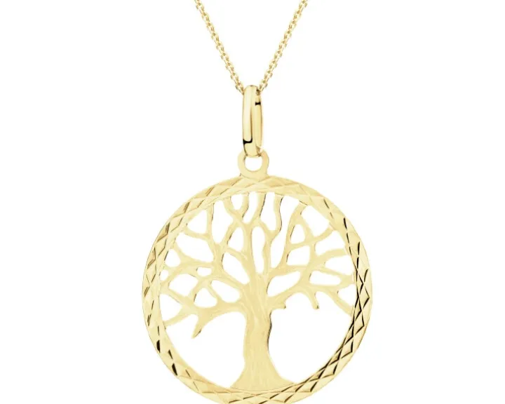 Złoty naszyjnik - drzewko