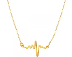 Złoty naszyjnik - EKG serca