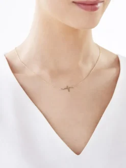 Złoty naszyjnik - EKG serca