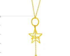 Złoty naszyjnik - gwiazda
