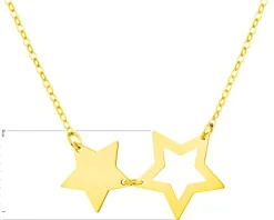 Złoty naszyjnik - gwiazdy