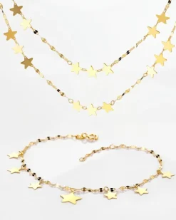 Złoty naszyjnik - gwiazdy