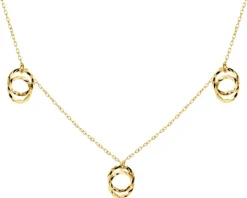 Złoty naszyjnik - koła