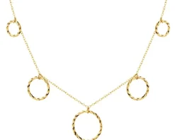 Złoty naszyjnik - koła