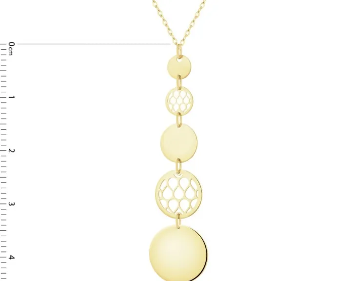 Złoty naszyjnik - koła