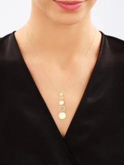 Złoty naszyjnik - koła