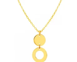 Złoty naszyjnik - koła