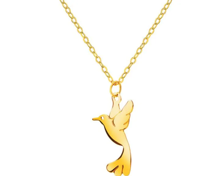 Złoty naszyjnik - koliber