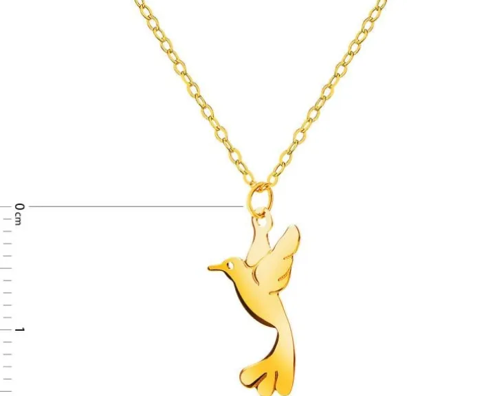 Złoty naszyjnik - koliber