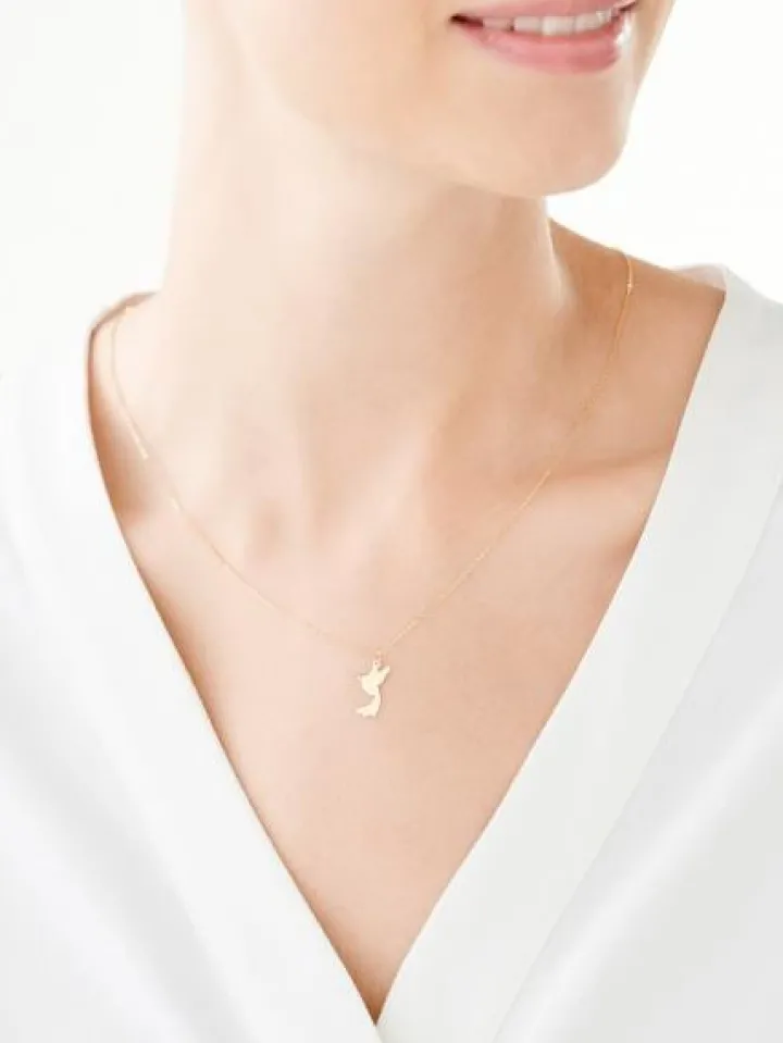 Złoty naszyjnik - koliber