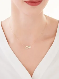 Złoty naszyjnik - koniczyny