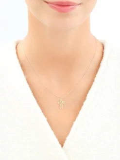 Złoty naszyjnik - krzyż