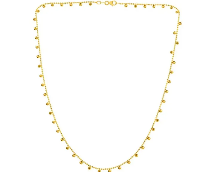 Złoty naszyjnik - kulki