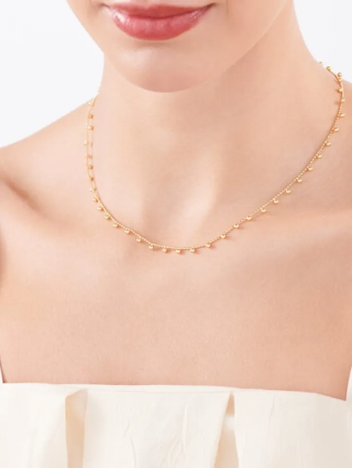 Złoty naszyjnik - kulki