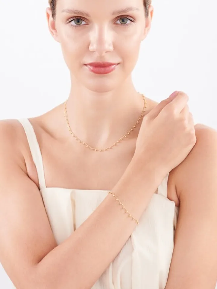 Złoty naszyjnik - kulki