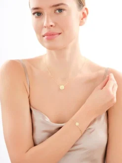 Złoty naszyjnik - kwiat