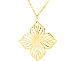 Złoty naszyjnik - kwiat