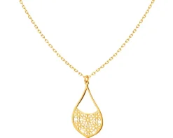 Złoty naszyjnik - kwiaty