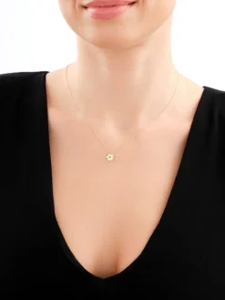 Złoty naszyjnik - kwiaty