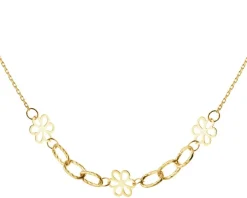 Złoty naszyjnik - kwiaty