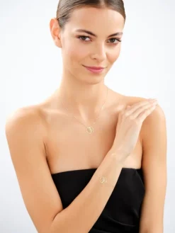 Złoty naszyjnik - liść