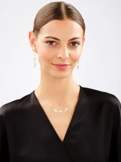 Złoty naszyjnik - liście