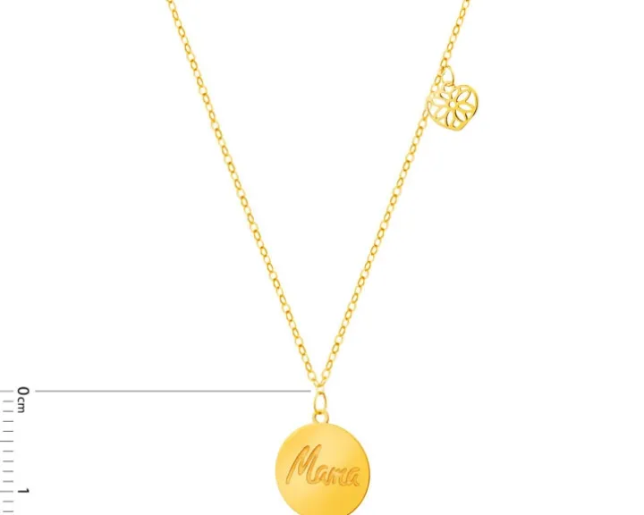 Złoty naszyjnik - mama