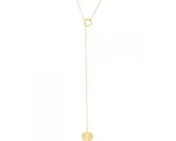 Złoty naszyjnik - monstera