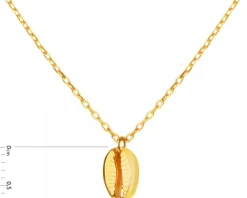 Złoty naszyjnik - muszla kauri