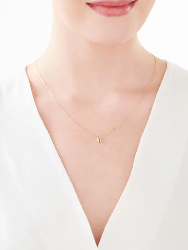 Złoty naszyjnik - muszla kauri