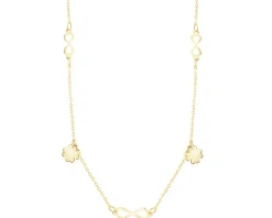 Złoty naszyjnik - nieskończoności, koniczyny