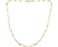 Złoty naszyjnik - paper clip